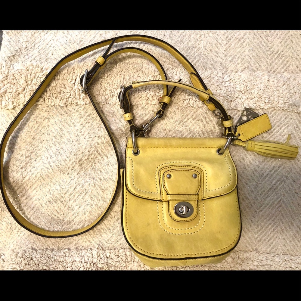 Coach Poppy Crossbody Yellow Bag